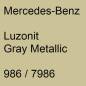 Preview: Mercedes-Benz, Luzonit Gray Metallic, 986 / 7986.